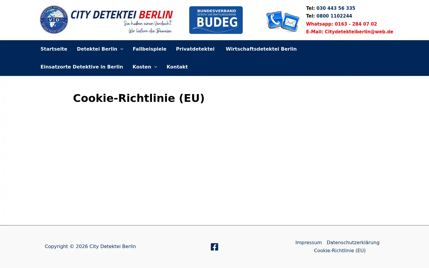 Screenshot of city-detektei-berlin.de