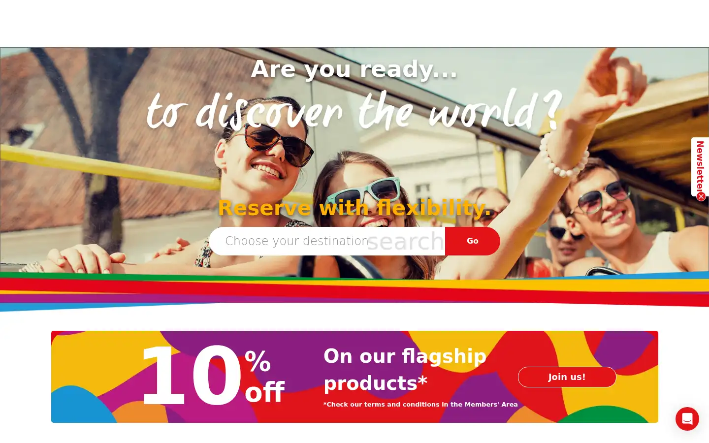 Screenshot of city-sightseeing.com