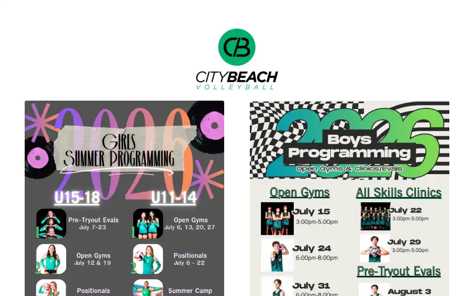 Screenshot of citybeachvb.com