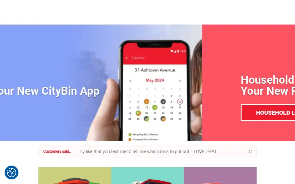 Screenshot of citybin.com