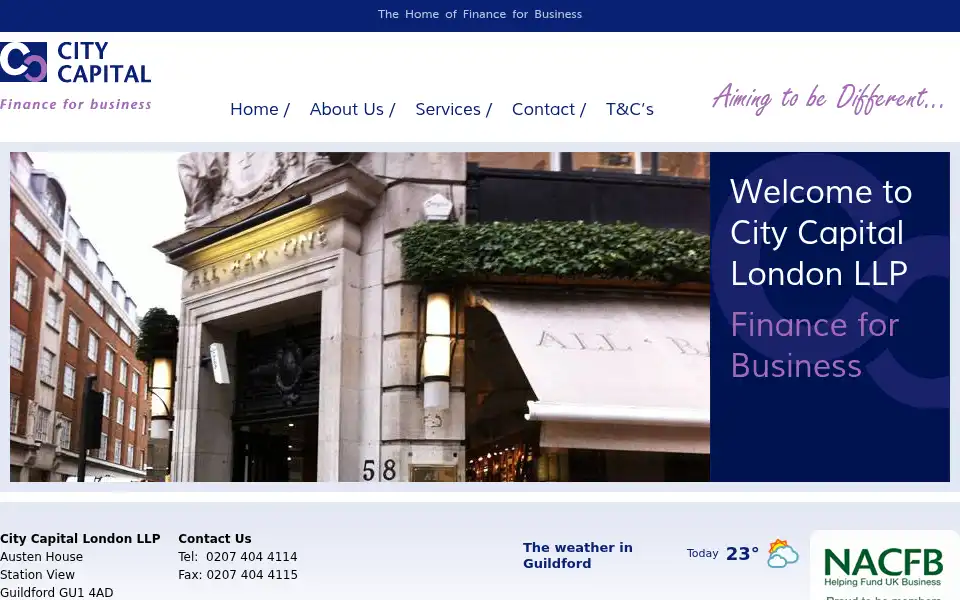 Screenshot of citycapital.co.uk