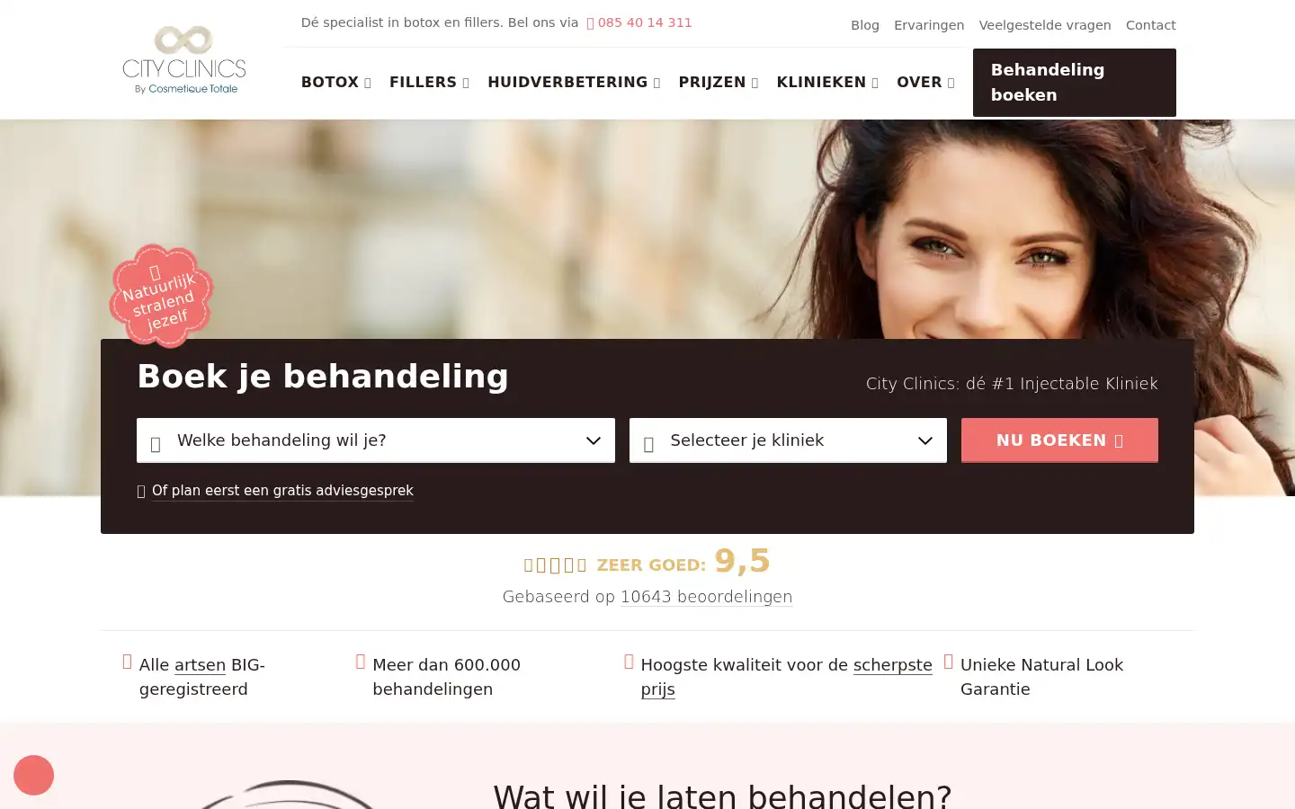 Screenshot of cityclinics.nl