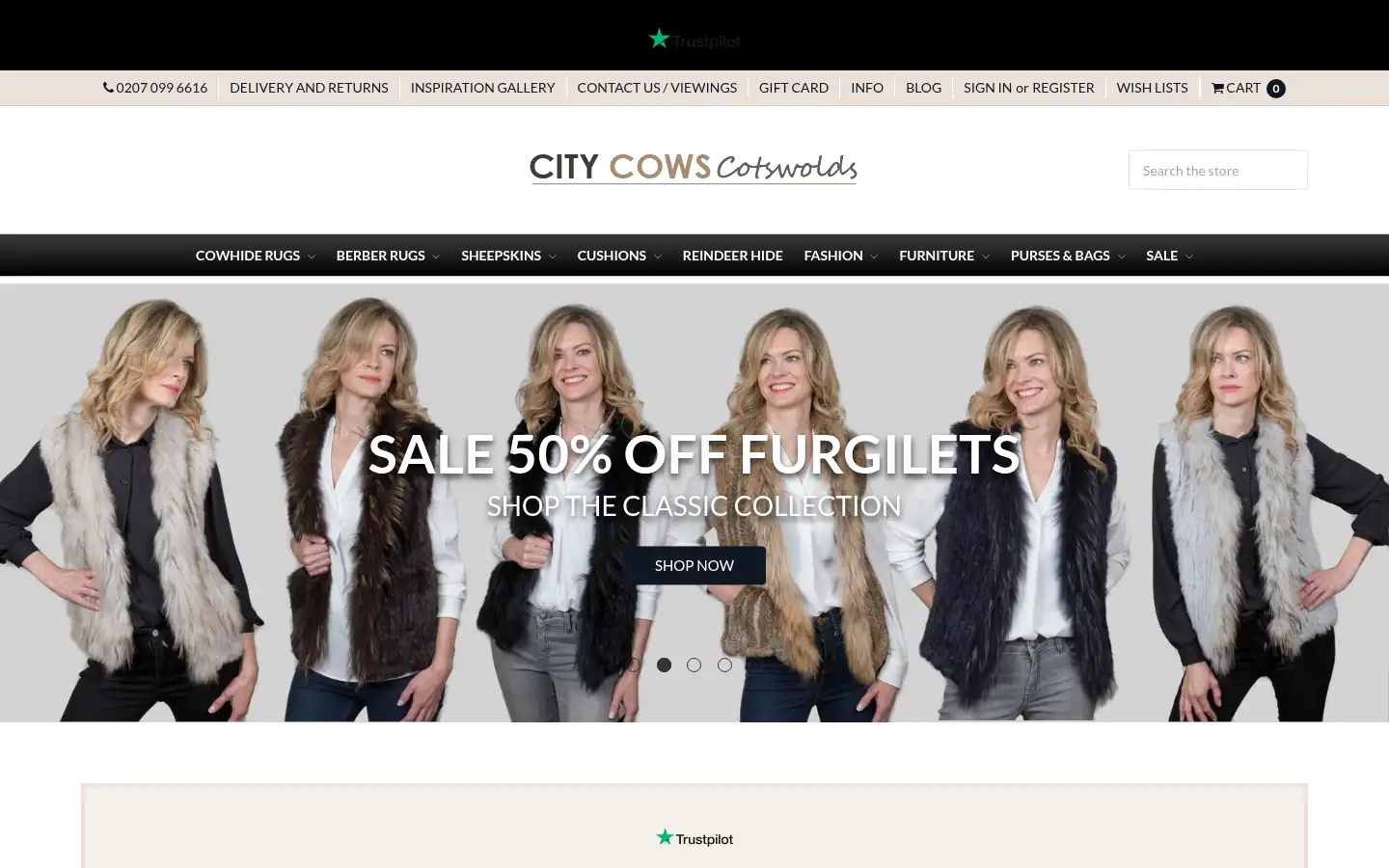 Screenshot of citycows.co.uk