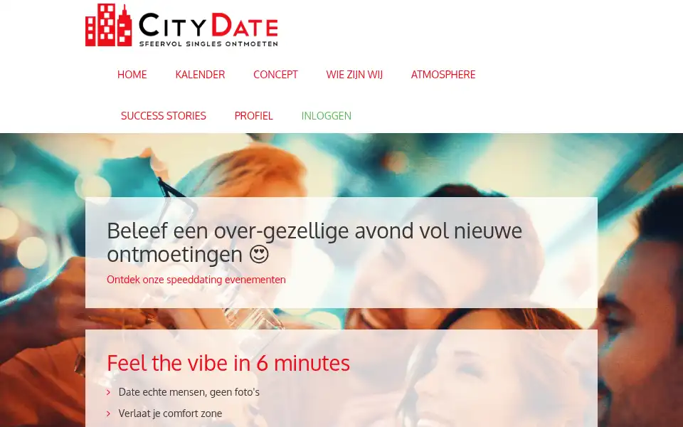 Screenshot of citydate.be