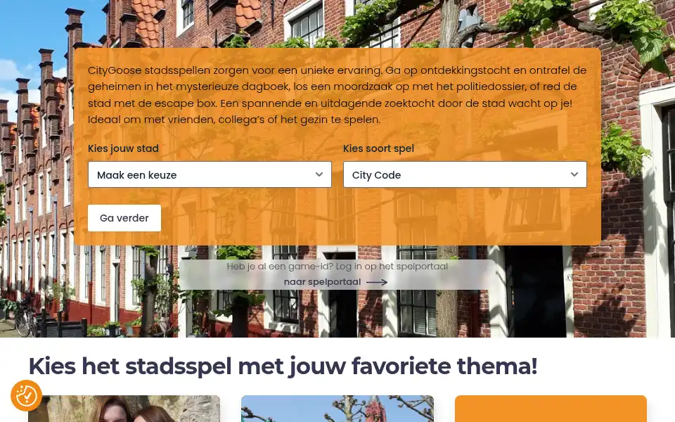 Screenshot of citygoose.nl