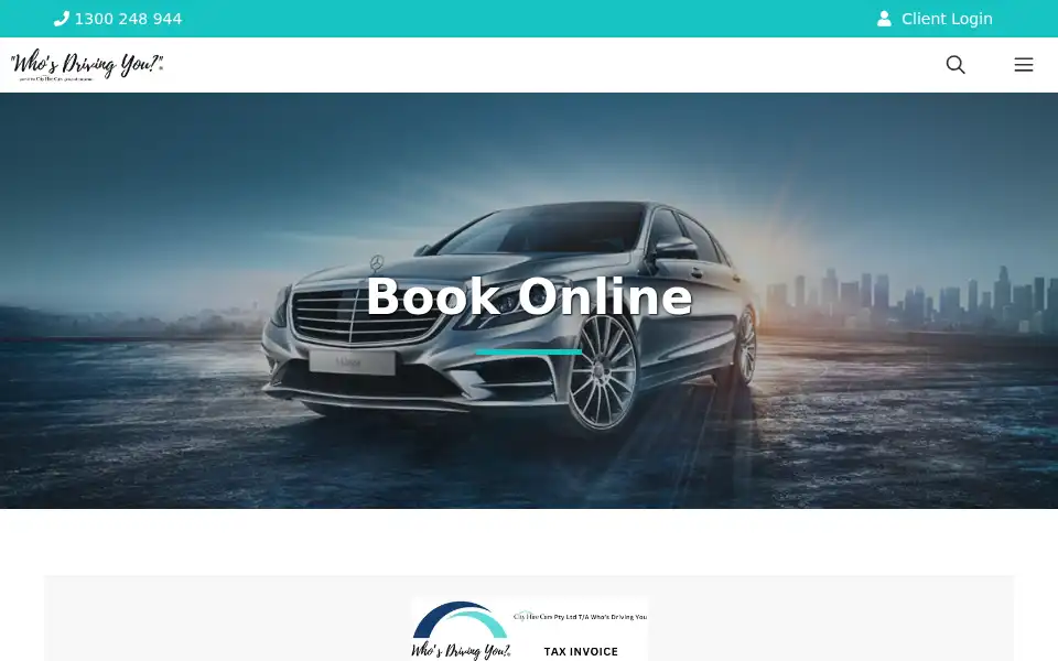 Screenshot of cityhirecars.com.au