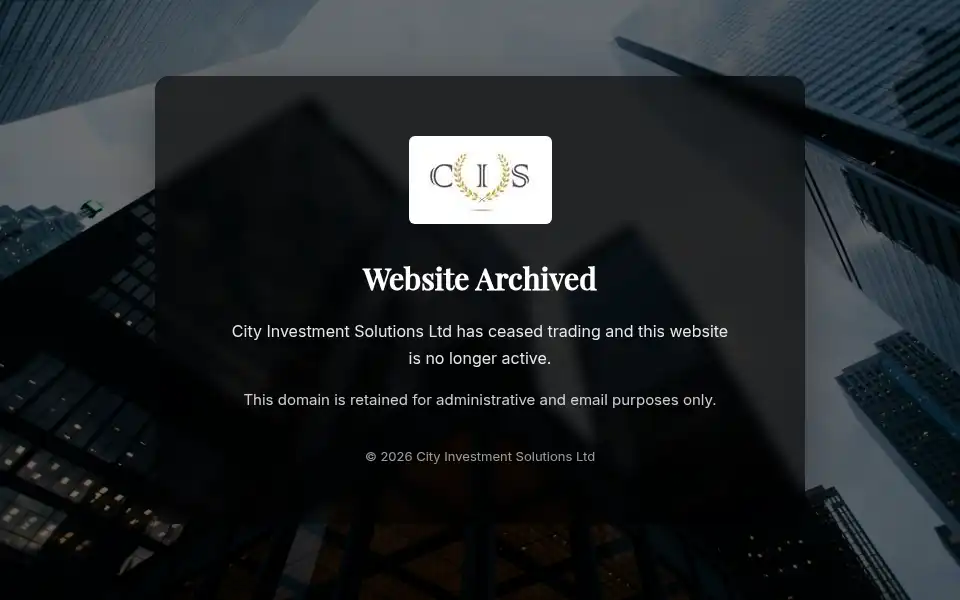 Screenshot of cityinvestmentsol.co.uk