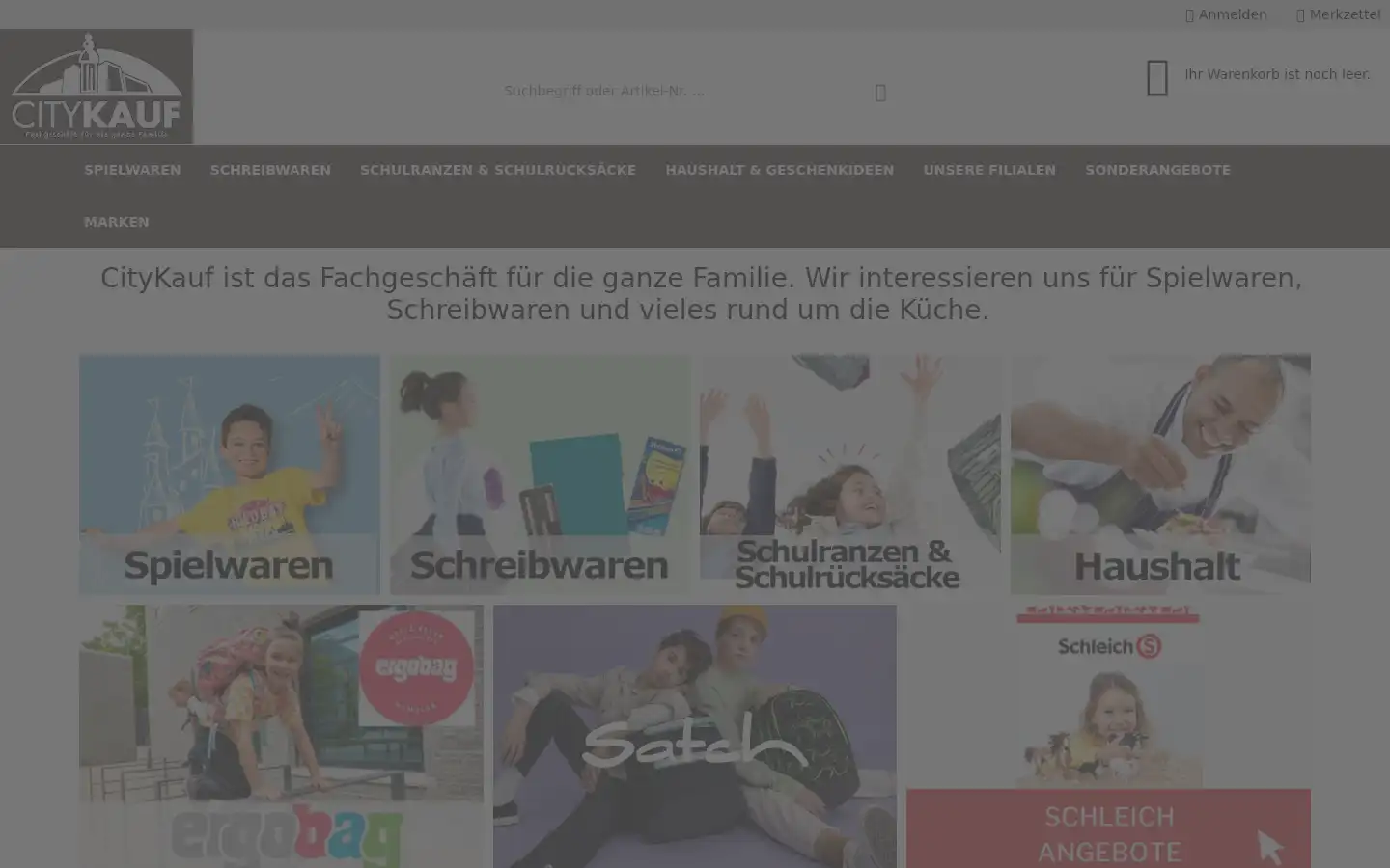 Screenshot of citykauf.com