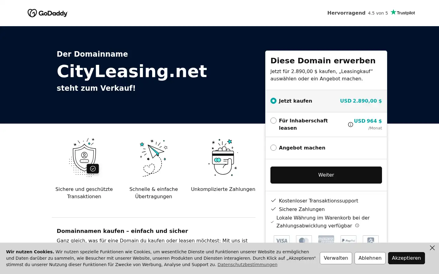 Screenshot of cityleasing.net