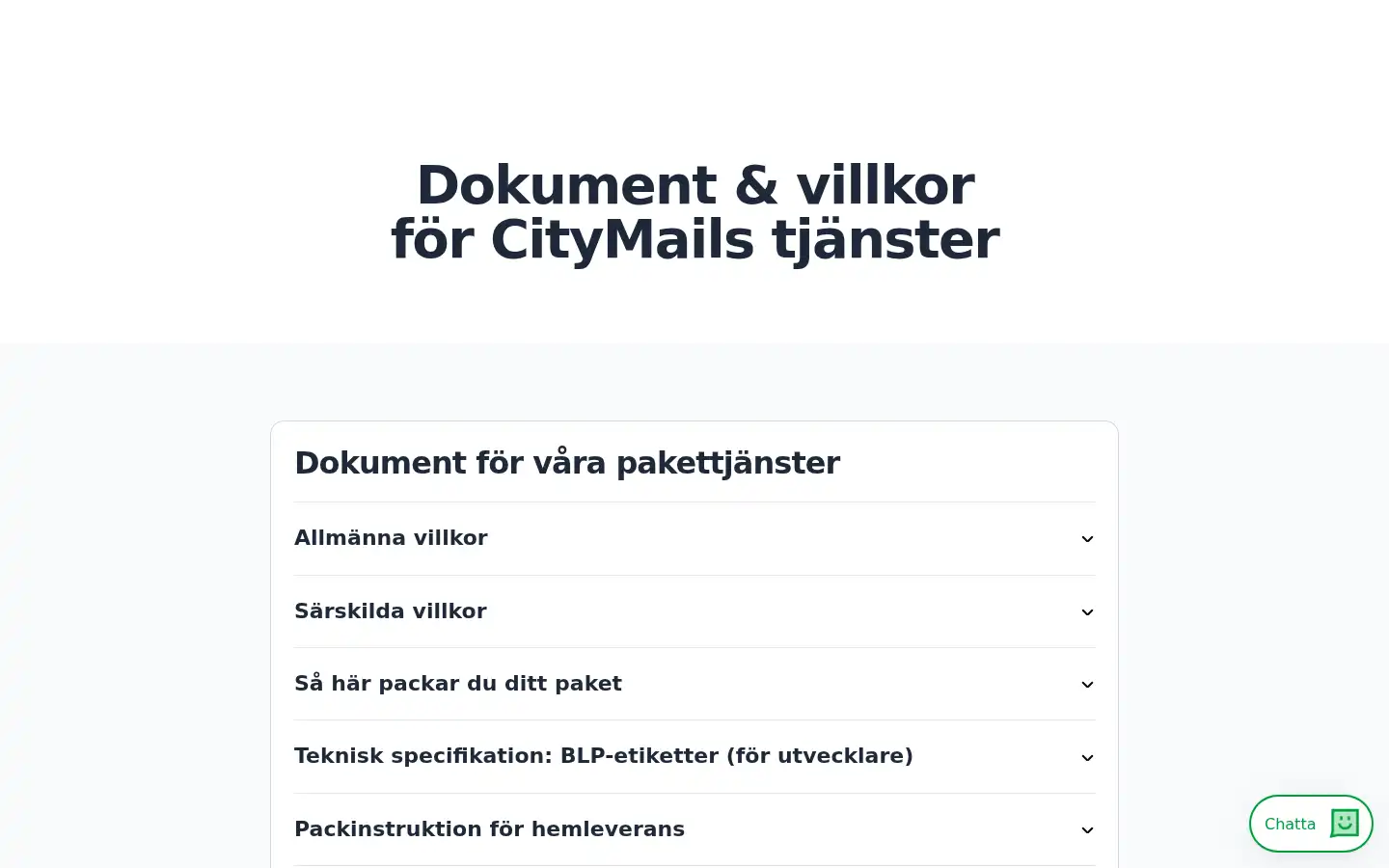 Screenshot of citymail.se