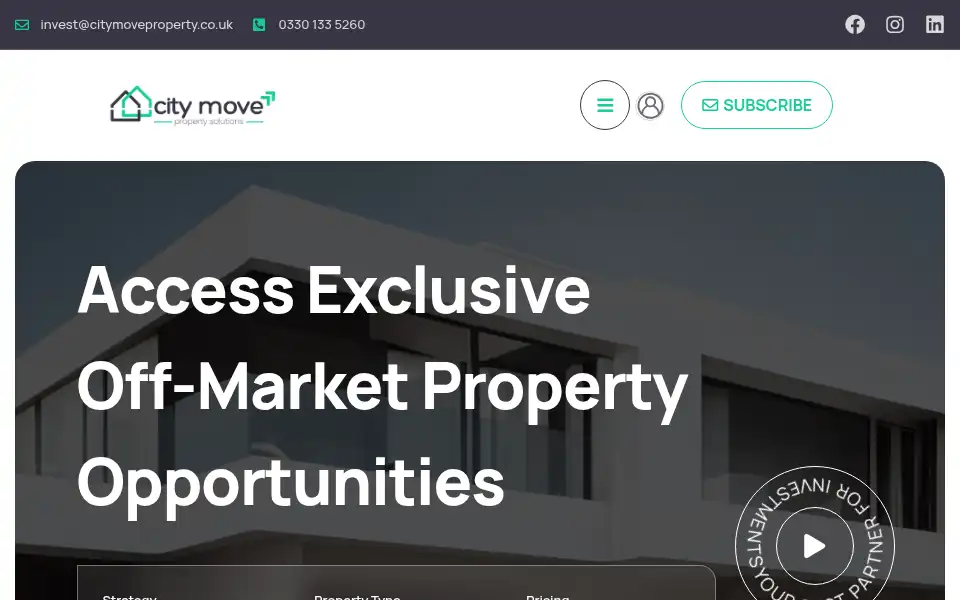 Screenshot of citymoveproperty.co.uk