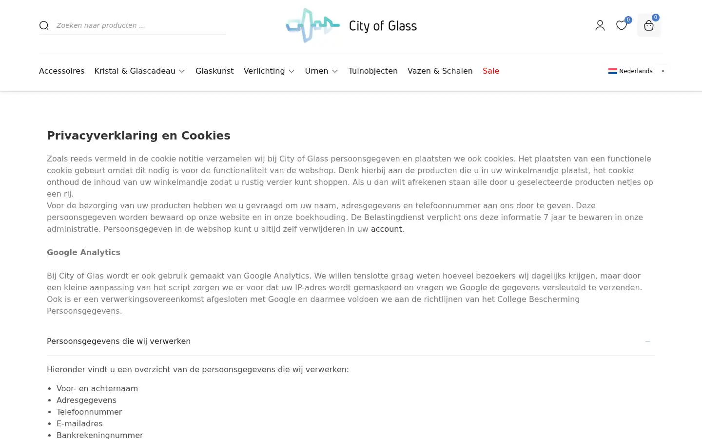 Screenshot of cityofglass.eu