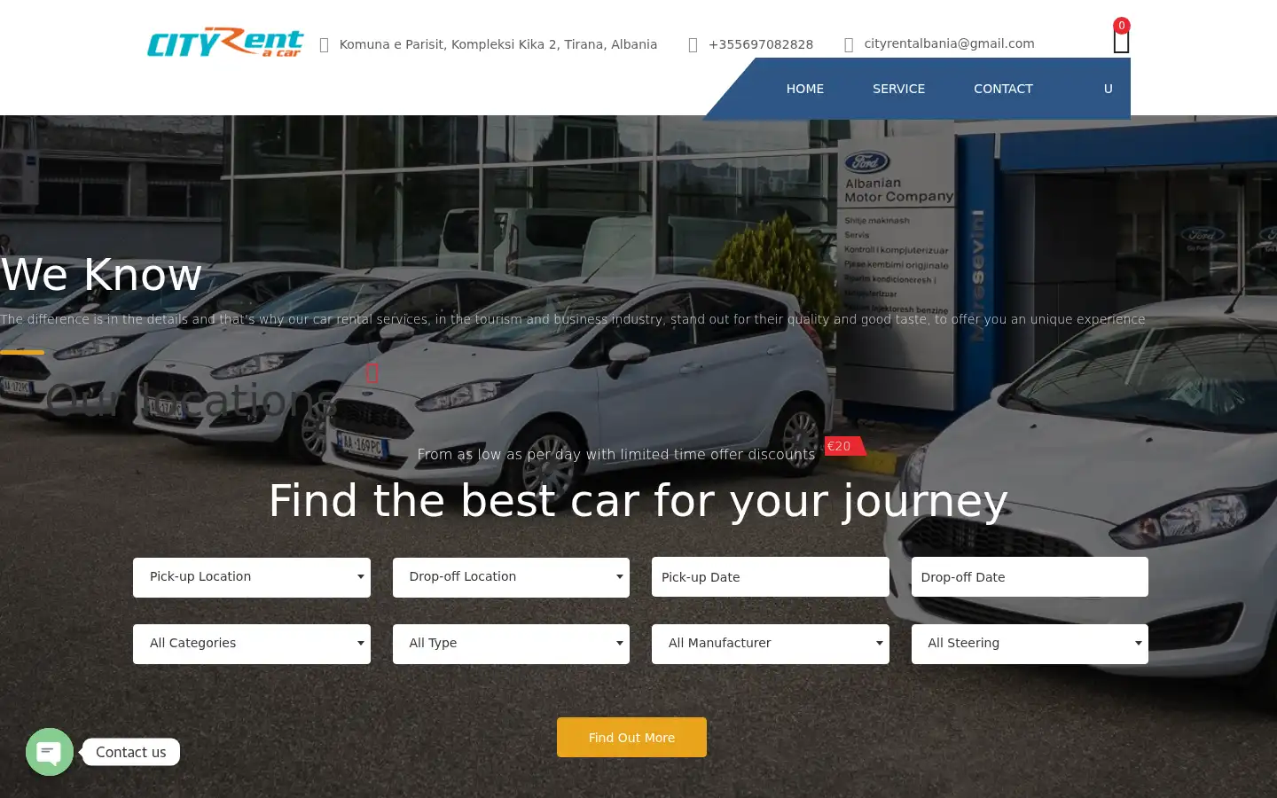 Screenshot of cityrent.al