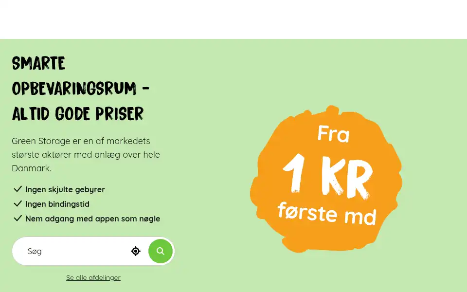 Screenshot of cityselfstorage.dk