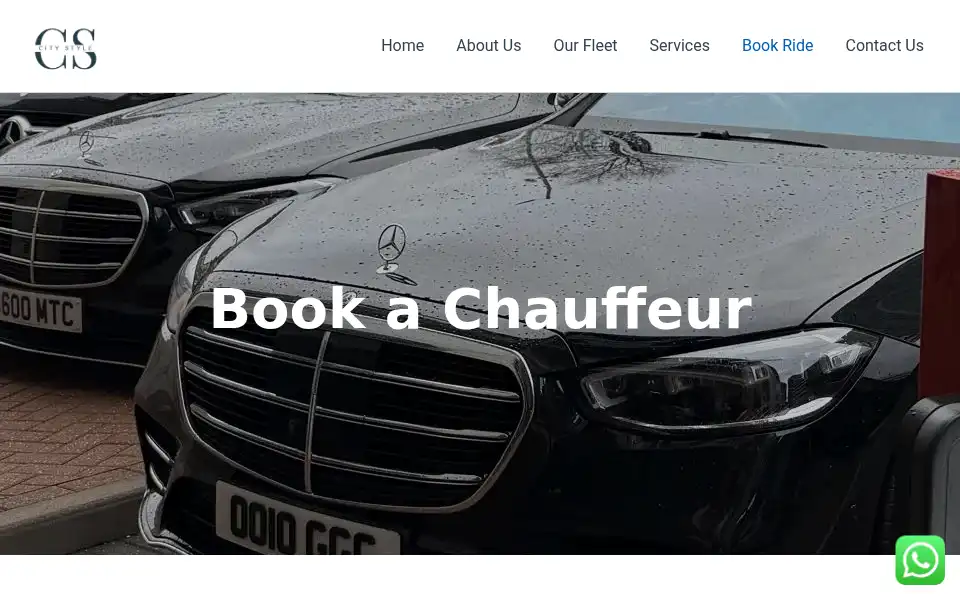 Screenshot of citystylechauffeurs.com