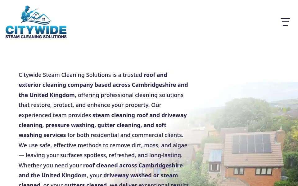 Screenshot of citywidesteamcleaningsolutions.co.uk