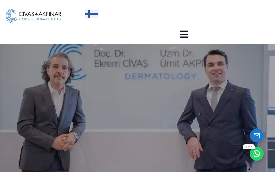 Screenshot of civashairtransplant.com