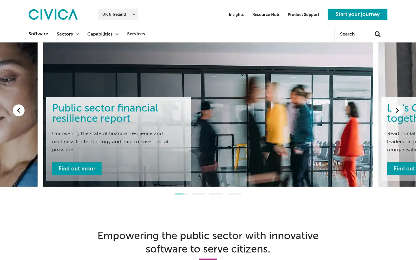 Screenshot of civica.co.uk