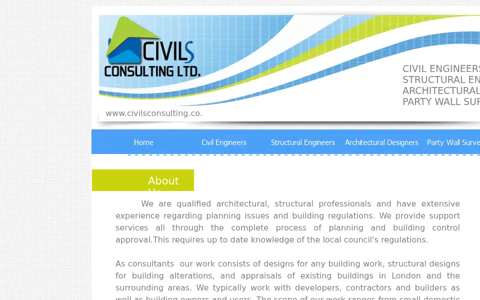 Screenshot of civilsconsulting.co.uk