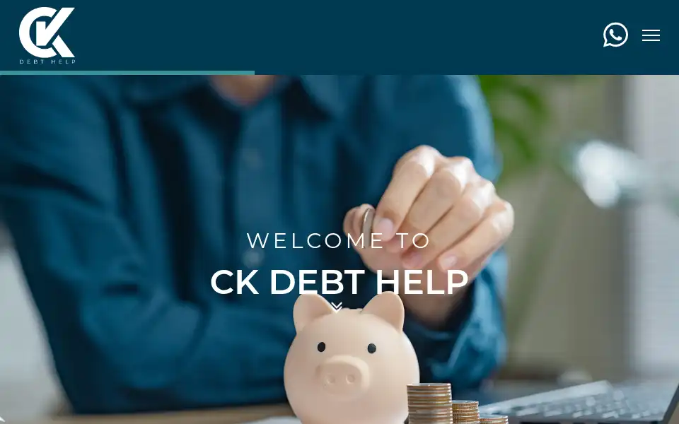 Screenshot of ck-debt-help.com