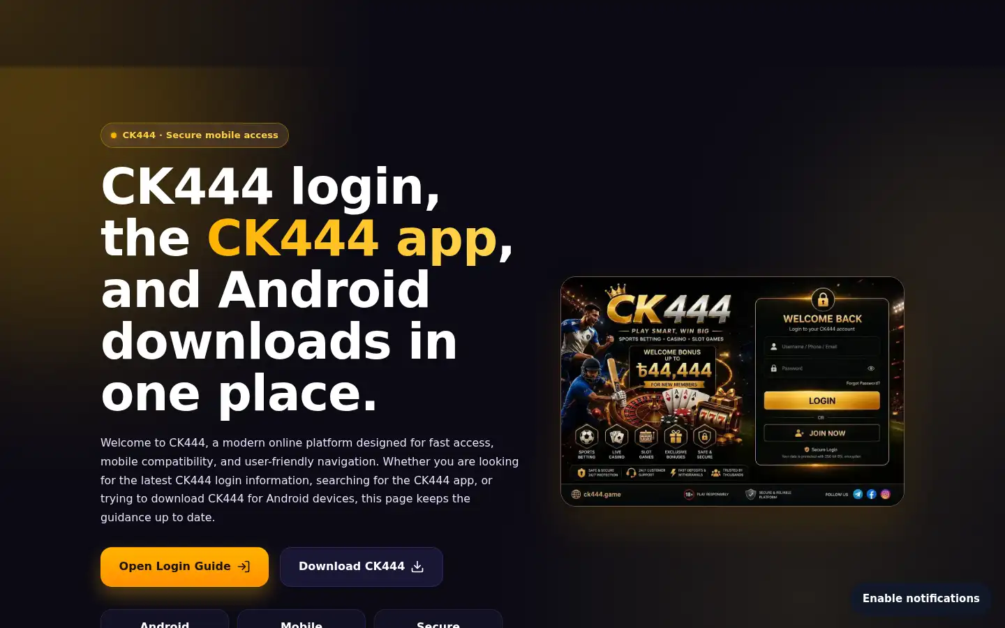 Screenshot of ck444ck.com