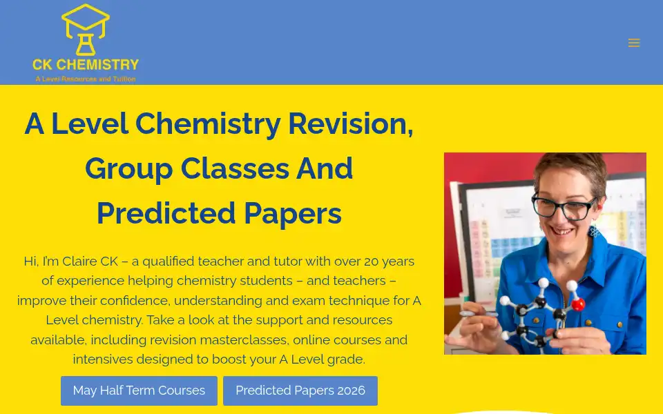 Screenshot of ckchemistry.co.uk