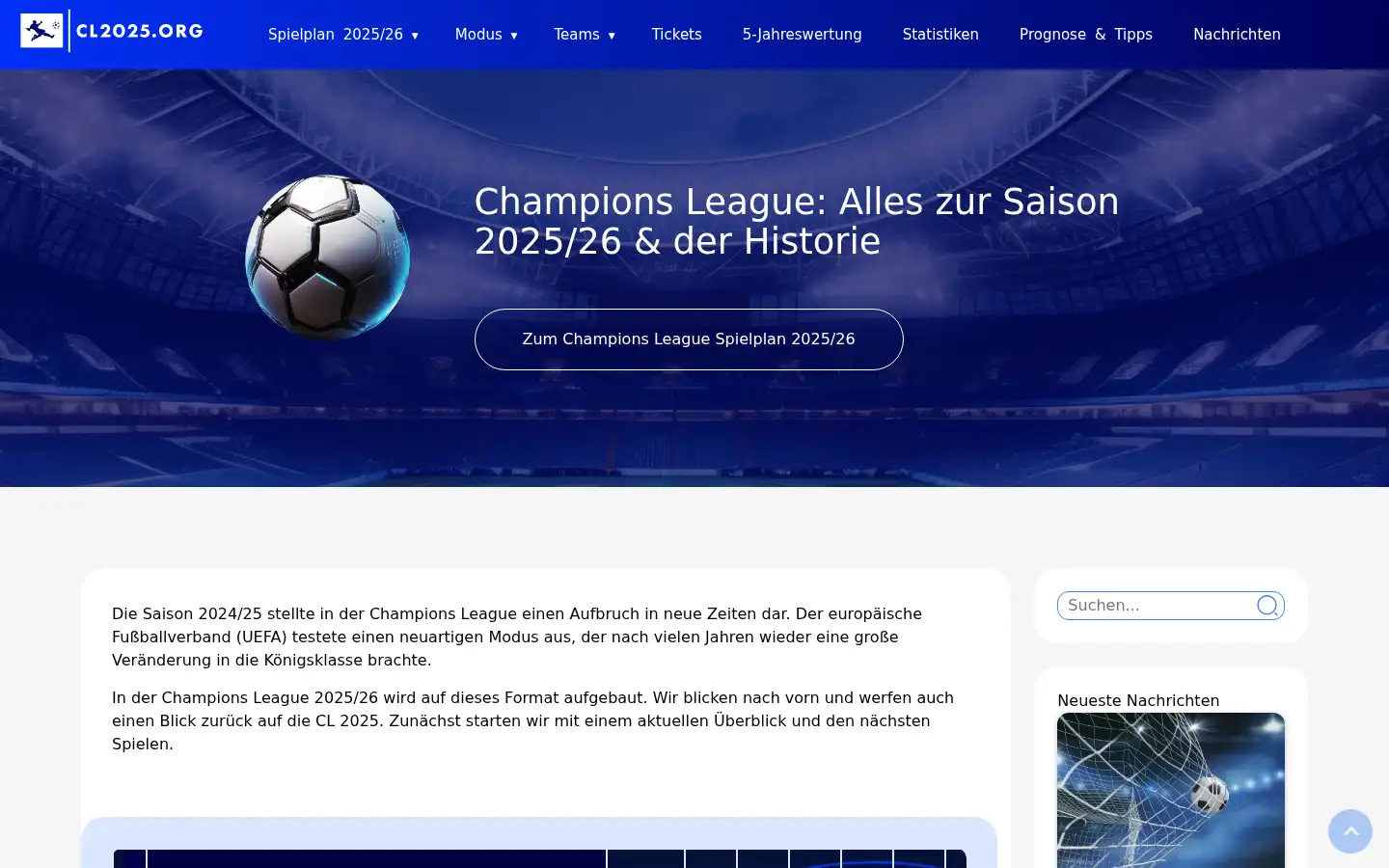 Screenshot of cl2025.org