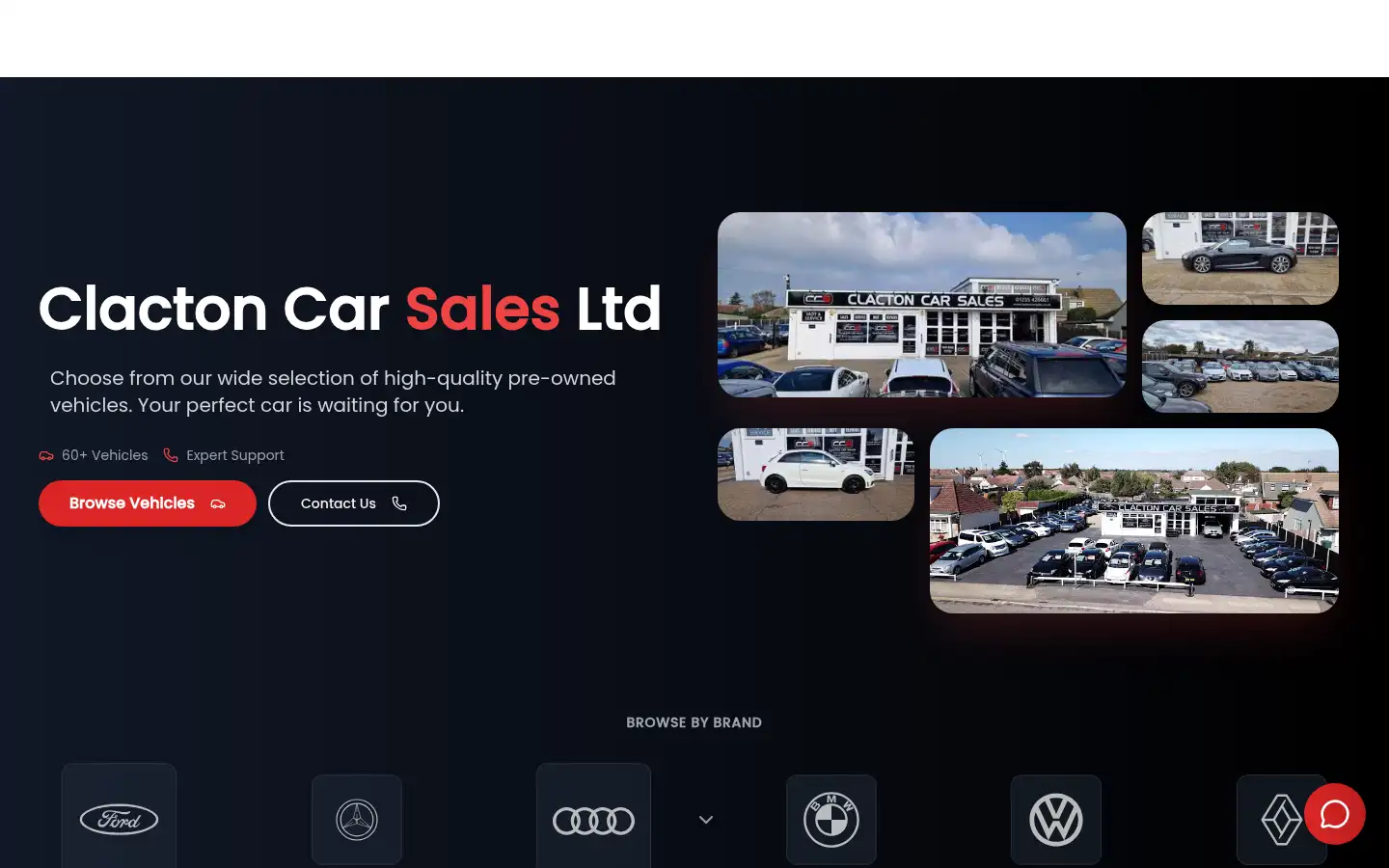 Screenshot of clactoncarsales.co.uk