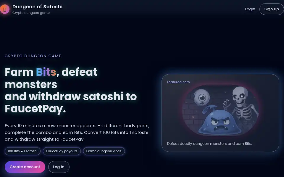 Screenshot of claimbits.net