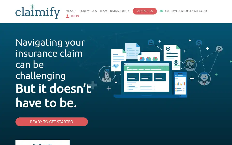 Screenshot of claimify.com