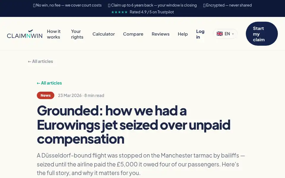 Screenshot of claimnwin.com
