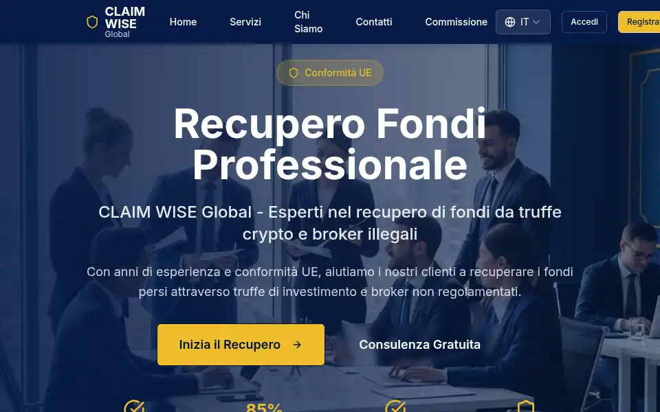 Screenshot of claimwiseglobal.net
