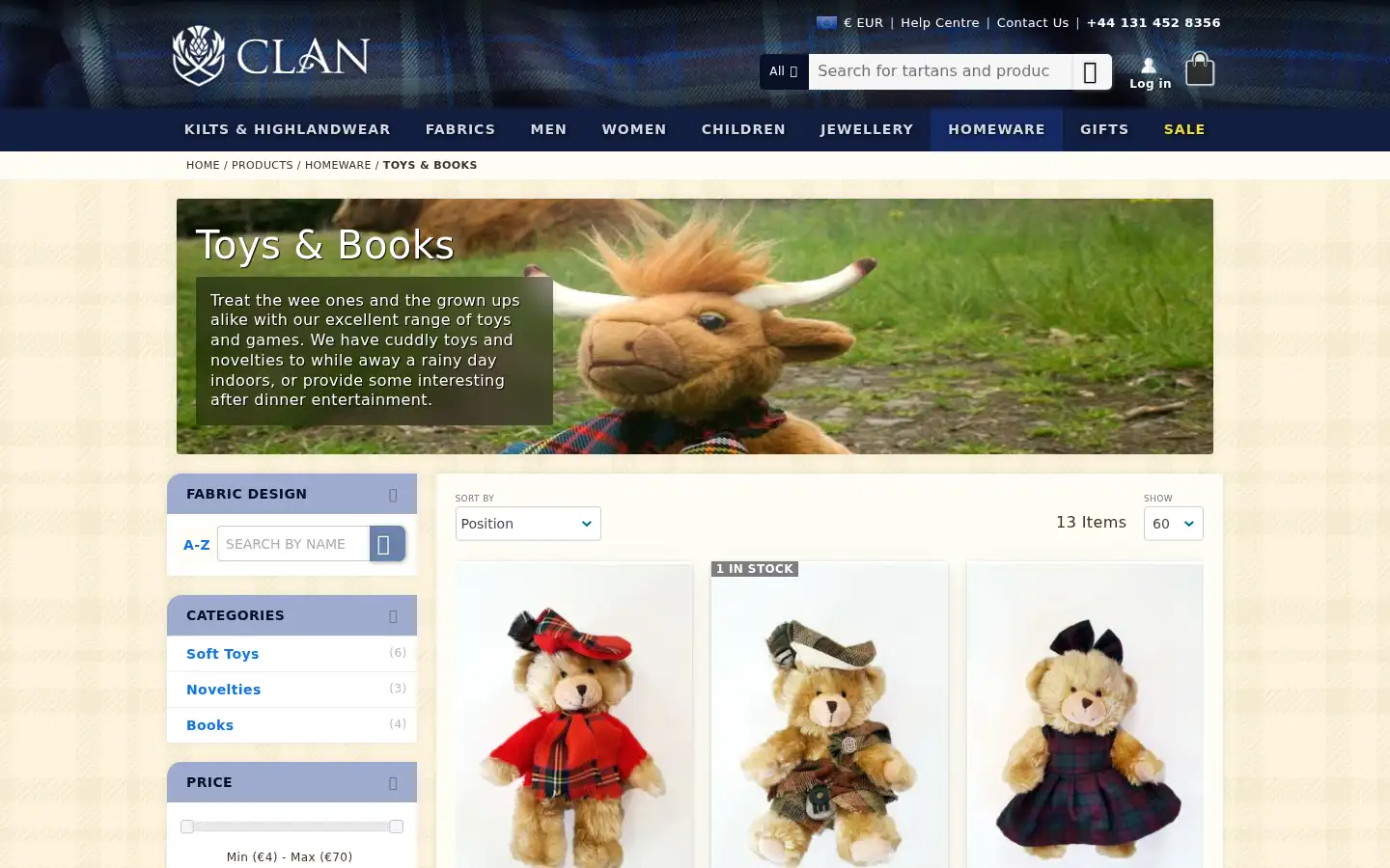 Screenshot of clan.com