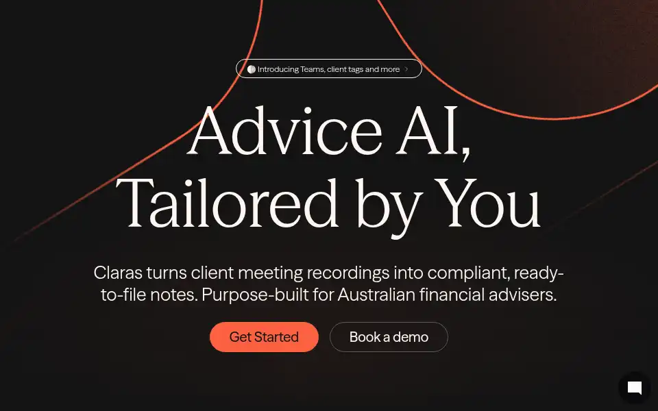 Screenshot of claras.ai