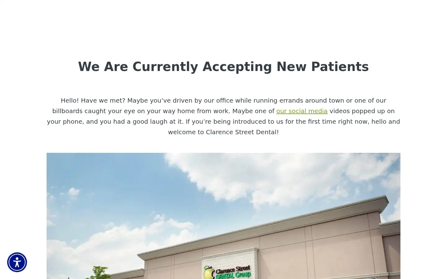 Screenshot of clarencestreetdental.com