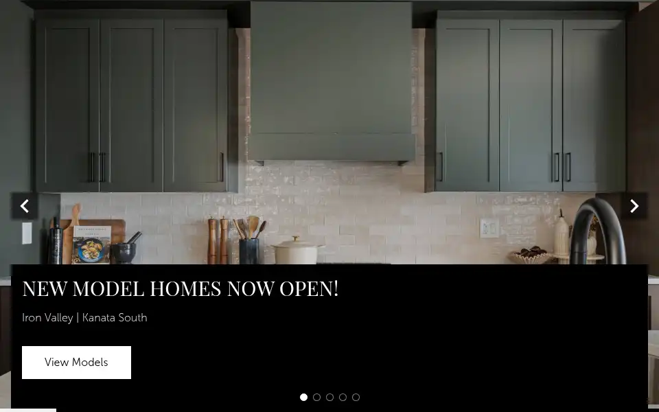 Screenshot of claridgehomes.com