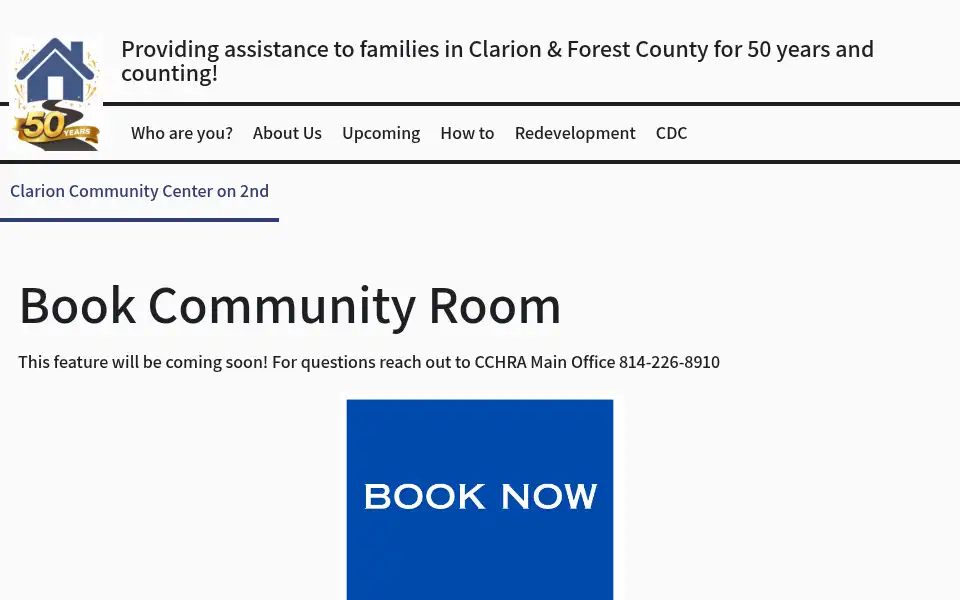 Screenshot of clarionhousing.com
