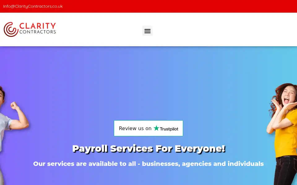 Screenshot of claritycontractors.co.uk