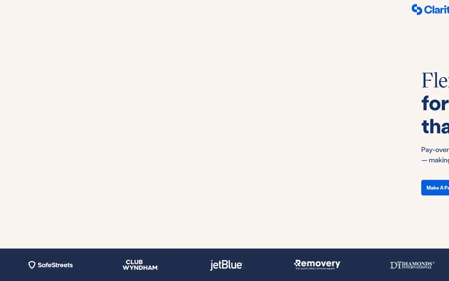 Screenshot of claritypay.com