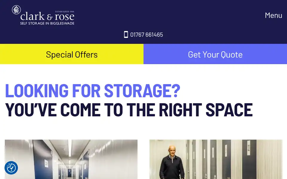 Screenshot of clarkandroseselfstore.com