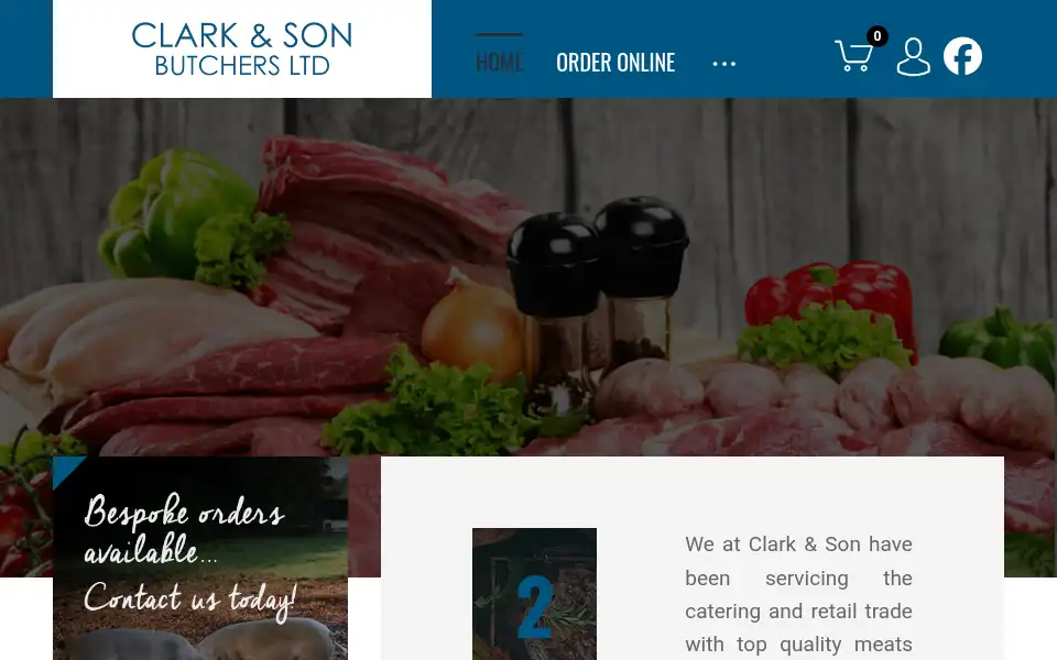Screenshot of clarkandsonmeats.com