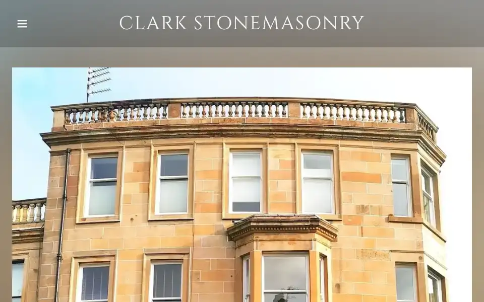 Screenshot of clarkstonemasonry.co.uk