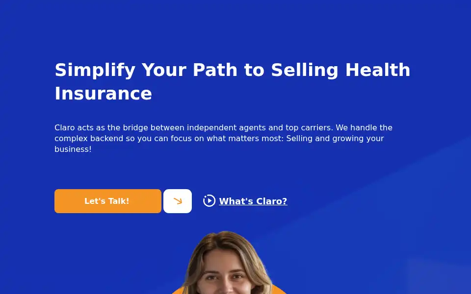 Screenshot of claroinsurance.com