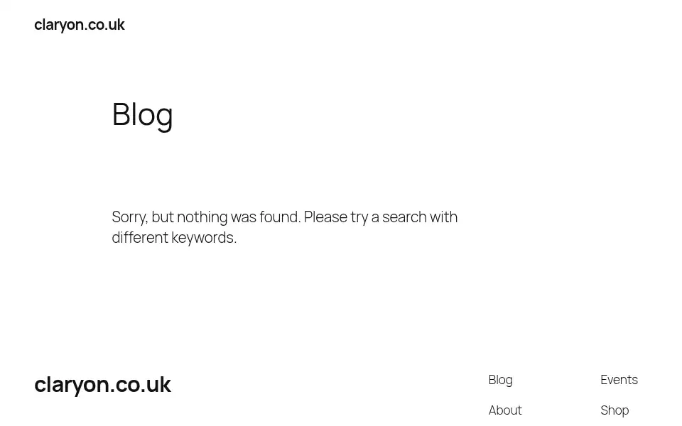 Screenshot of claryon.co.uk
