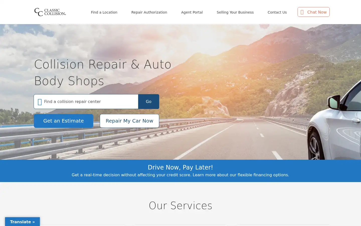 Screenshot of classiccollision.com