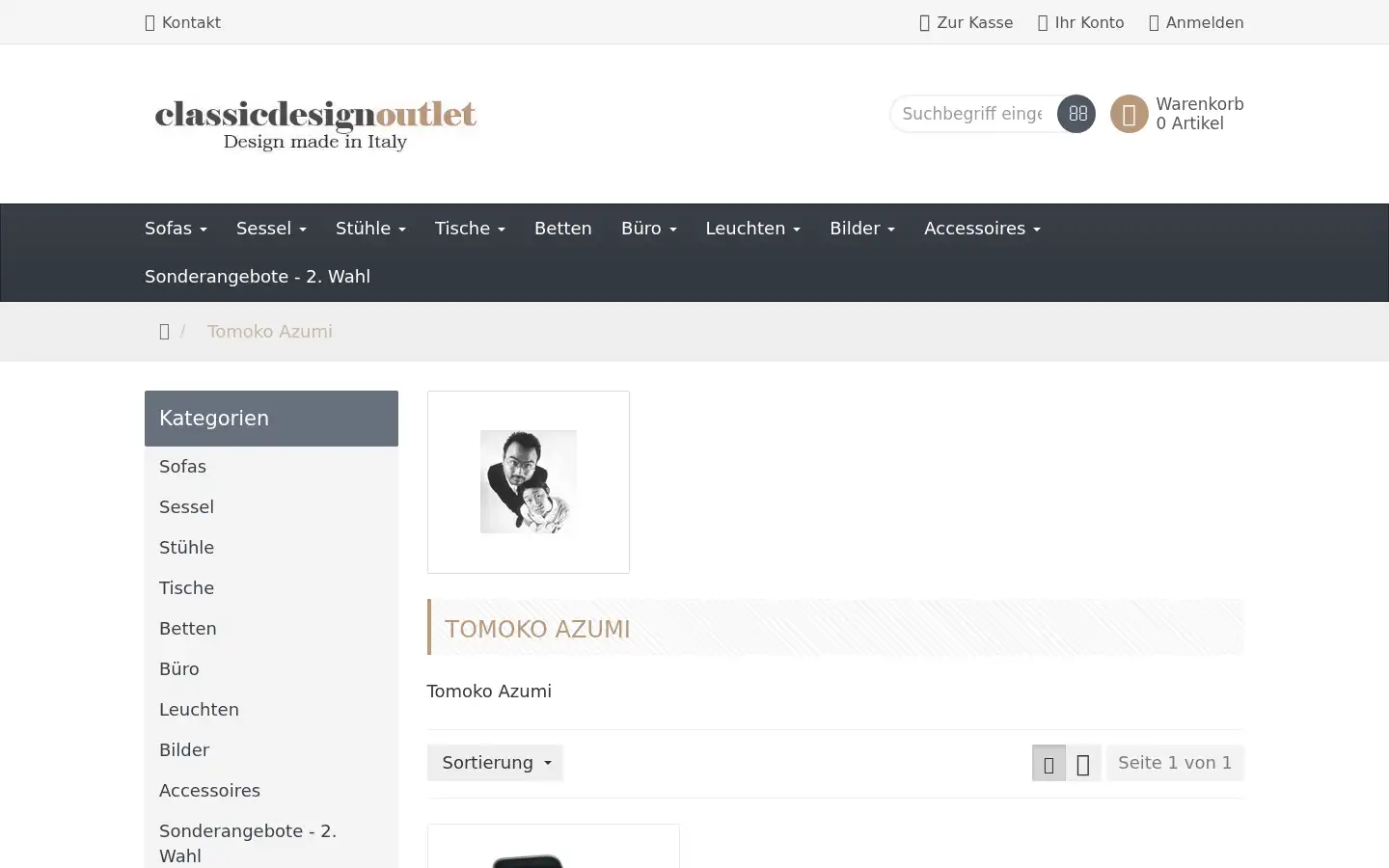 Screenshot of classicdesignoutlet.com