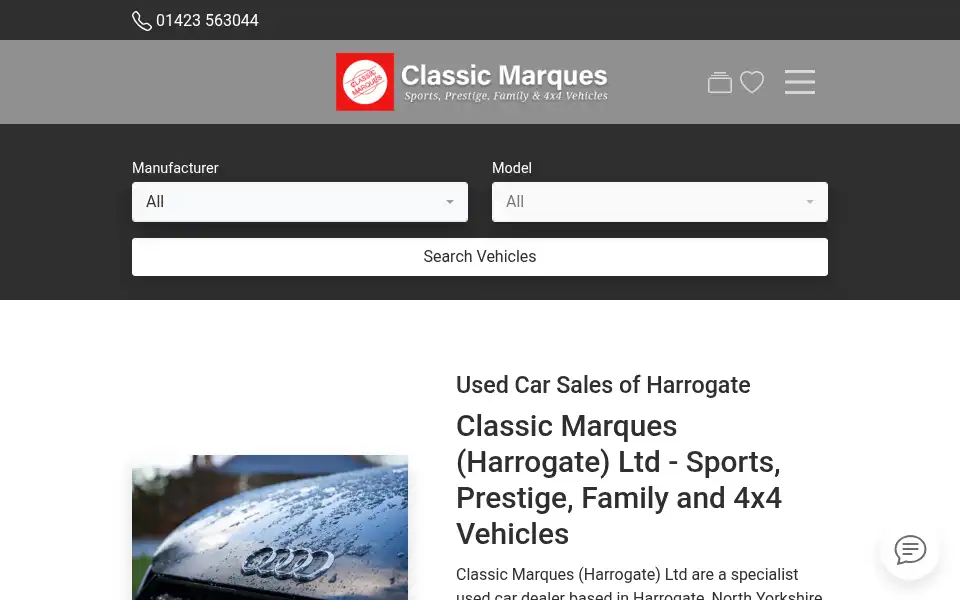 Screenshot of classicmarques.net
