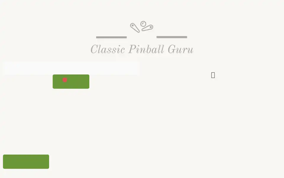 Screenshot of classicpinballguru.com