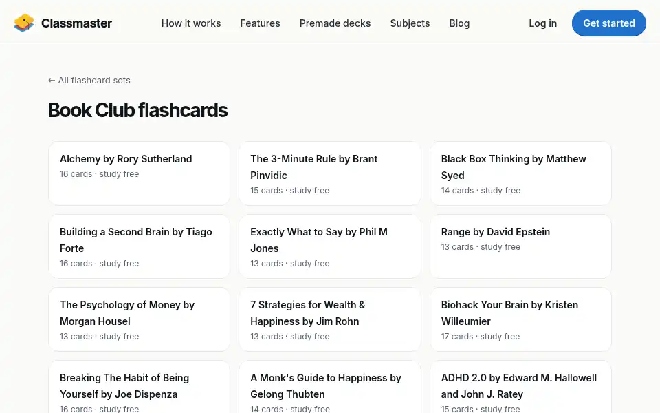 Screenshot of classmaster.io