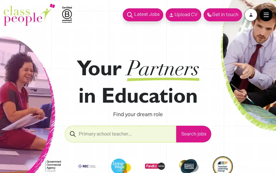 Screenshot of classpeople.co.uk